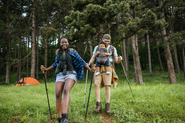 istock Family with toddler hiking 1493158041