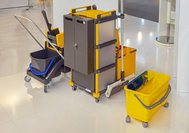 istock Janitors Trolley Cabinet Buckets 1493160267