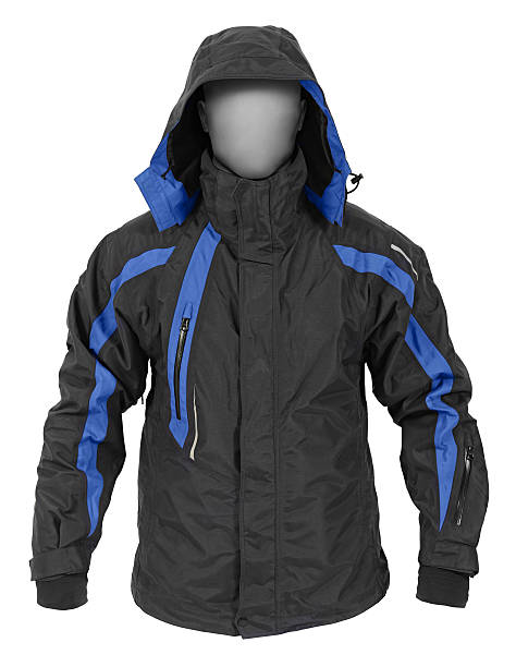 istock Black sport jacket with hood 149316552