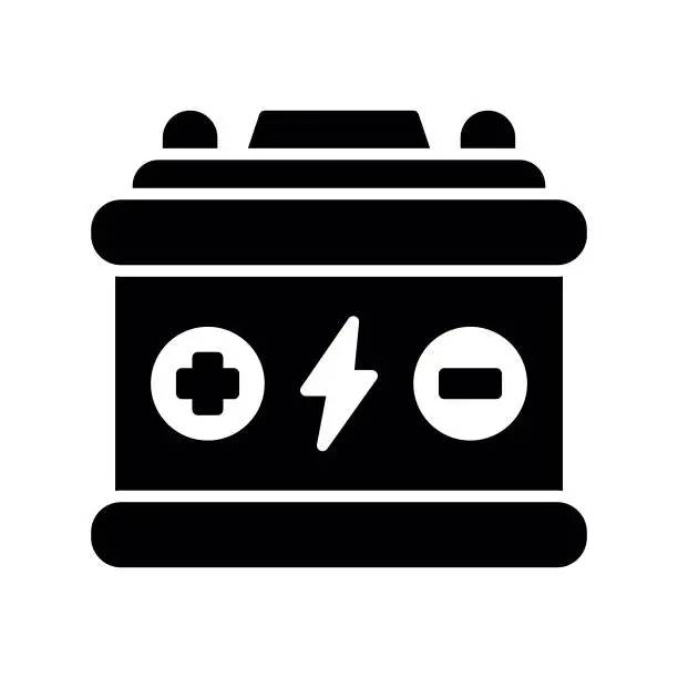 Vector illustration of Car Battery Icon