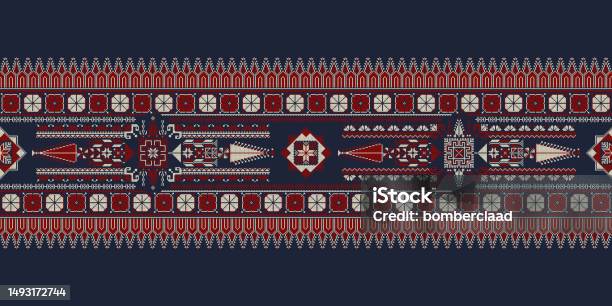 Palestinian Map Pattern Palestinian Border Tatreez Pattern 1 Stock Illustration - Download ...