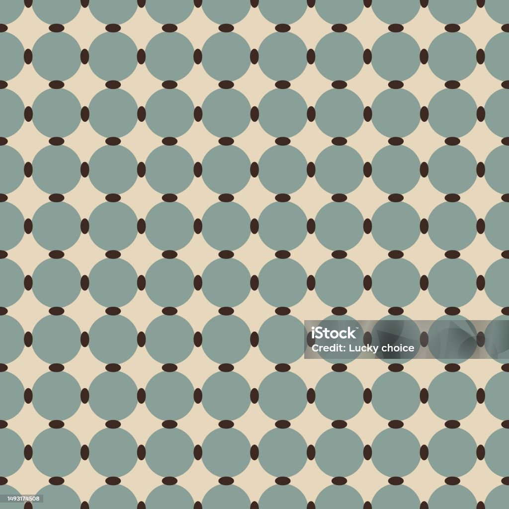 Seamless Classic Pattern Of Geometric Shapes In Soft Colors Stock ...
