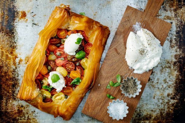 istock Burrata With Filo Pastry 1493177794