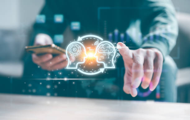 istock Digital transformation technology strategy, IoT, internet of things. transformation of ideas and the adoption of technology in business in the digital age, enhancing global business capabilities. Ai 1493186359