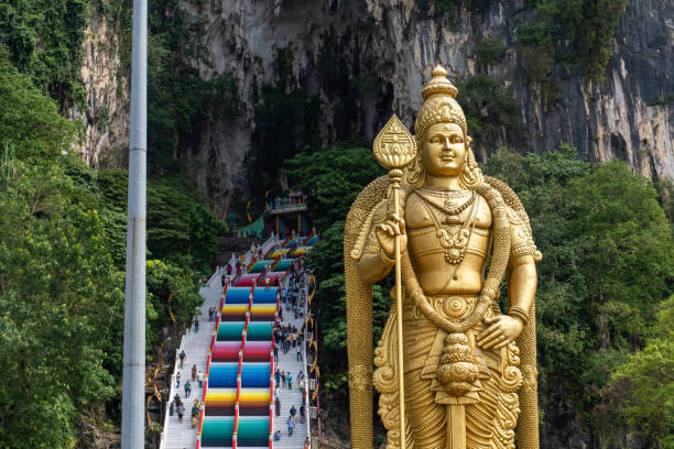istock Arulmigu Murugan Statue at Batu cave in Kuala Lumpur 1493190021