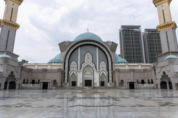 istock Federal territory Mosquee in Kuala lumpur with a blue roof 1493190264