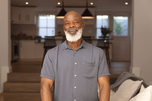 istock Handsome senior man taking a deep breath 1493191760