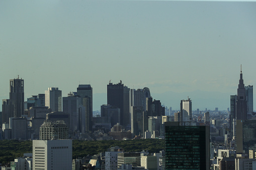 Shinjuku skyline (from the observatory of the Sunshine 60). Shooting Location: Tokyo metropolitan area