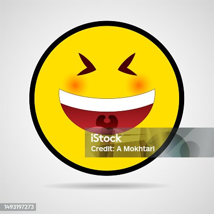 istock Laughing emoticon. 1493197273