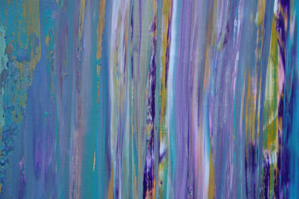 Grunge Brush Strokes of Multi Color Paint