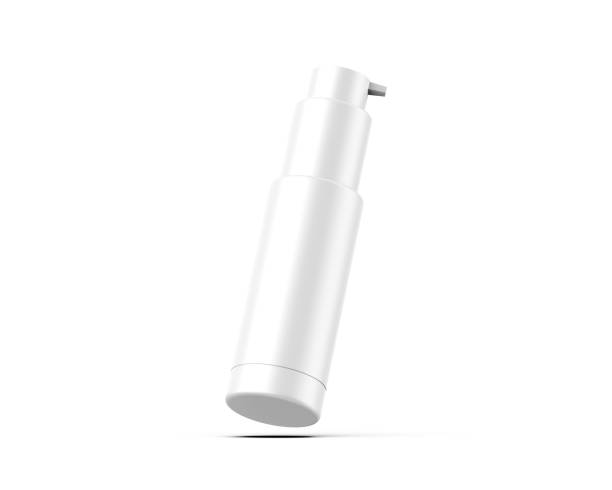 istock Blank Plastic Cosmetic Round Shape Lotion Bottle For Branding, 3d render Illustration 1493218954