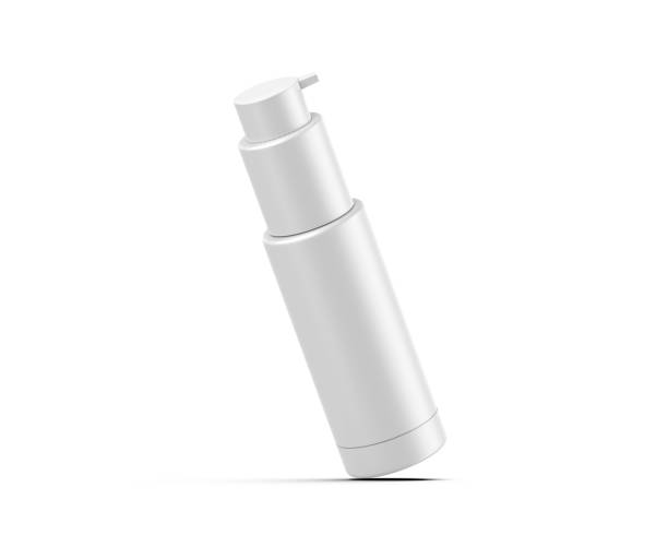 istock Blank Plastic Cosmetic Round Shape Lotion Bottle For Branding, 3d render Illustration 1493218965