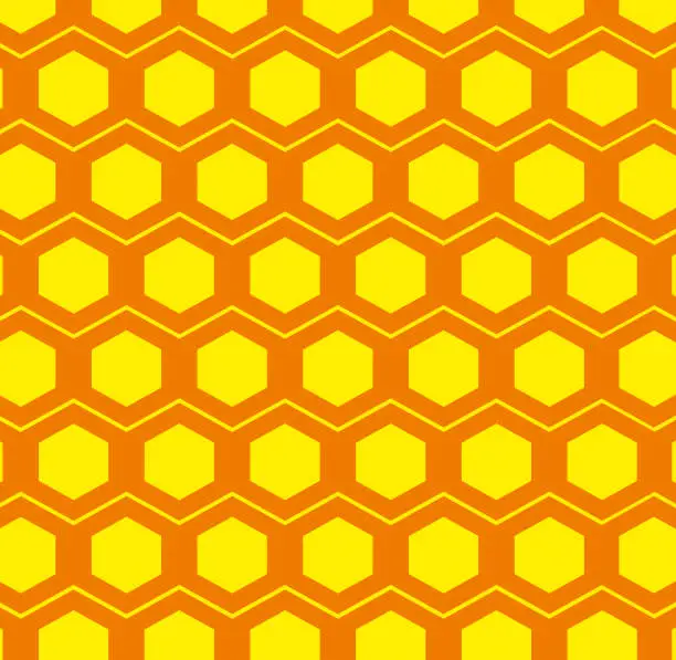 Vector illustration of Honeycomb Pattern vector illustration