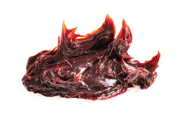 istock Grease isolated on white background with clipping path, red excellent water resistance synthetic lithium complex grease for moving path and machinery lubrication for automotive and industrial. 1493221370