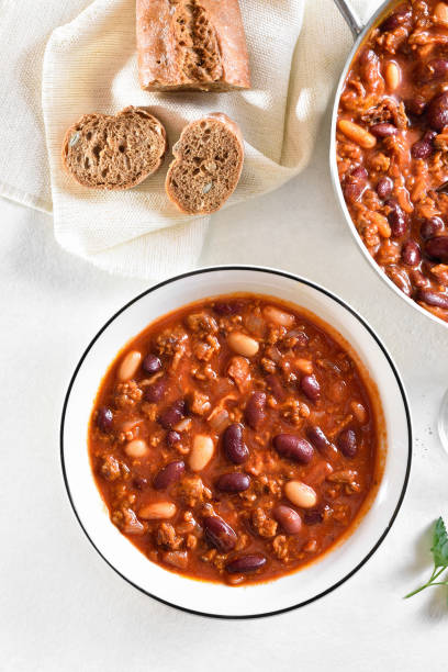 istock Cowboy beans with ground beef, jalapeno and bacon 1493226118