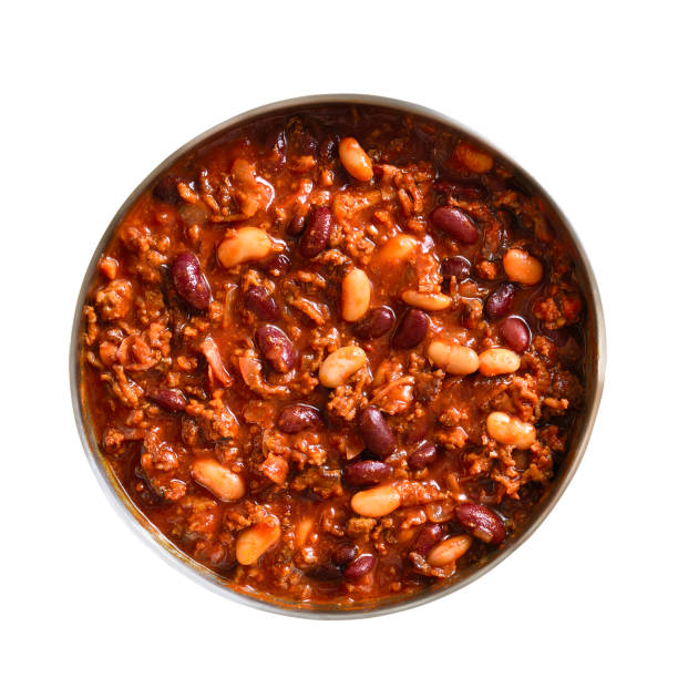 Cowboy beans in cooking pan