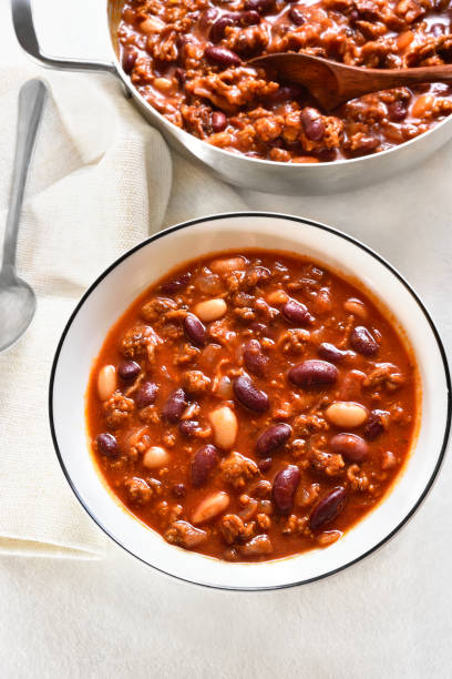 istock Cowboy beans with ground beef, jalapeno and bacon 1493226197
