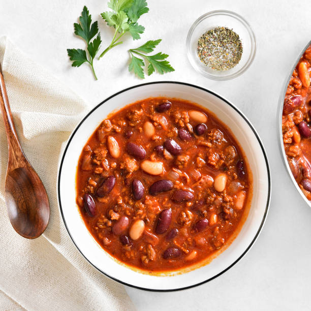 istock Cowboy beans with ground beef, jalapeno and bacon 1493226199