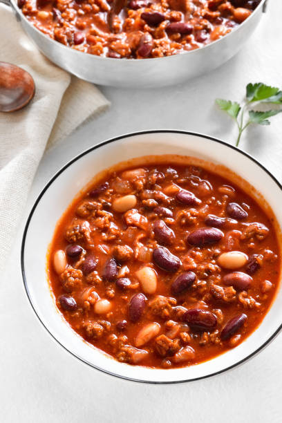 istock Cowboy beans with ground beef, jalapeno and bacon 1493226206