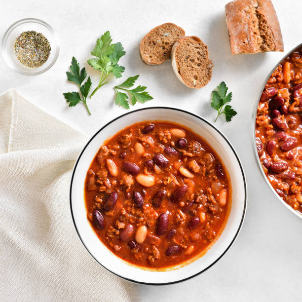 istock Cowboy beans with ground beef, jalapeno and bacon 1493226221