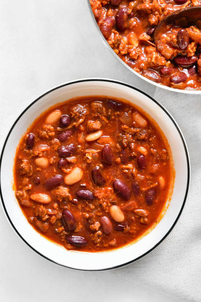 istock Stewed beans with ground beef, jalapeno pepper and bacon 1493226226