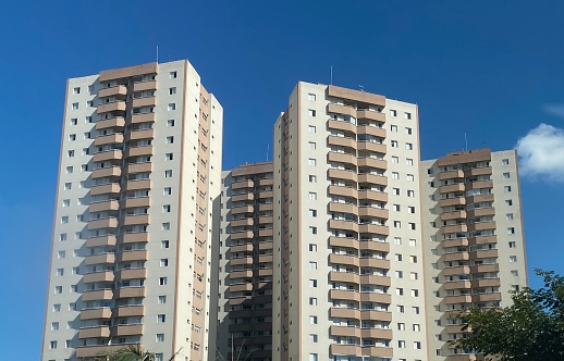 A set of residential buildings in Santo Andre city, Brazil