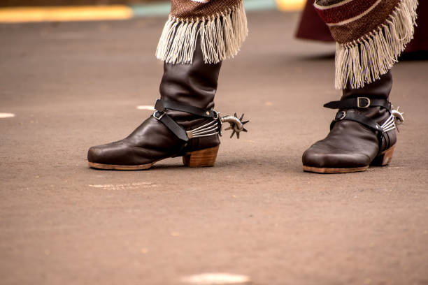 istock Details of gaucho leather boots 1493240347