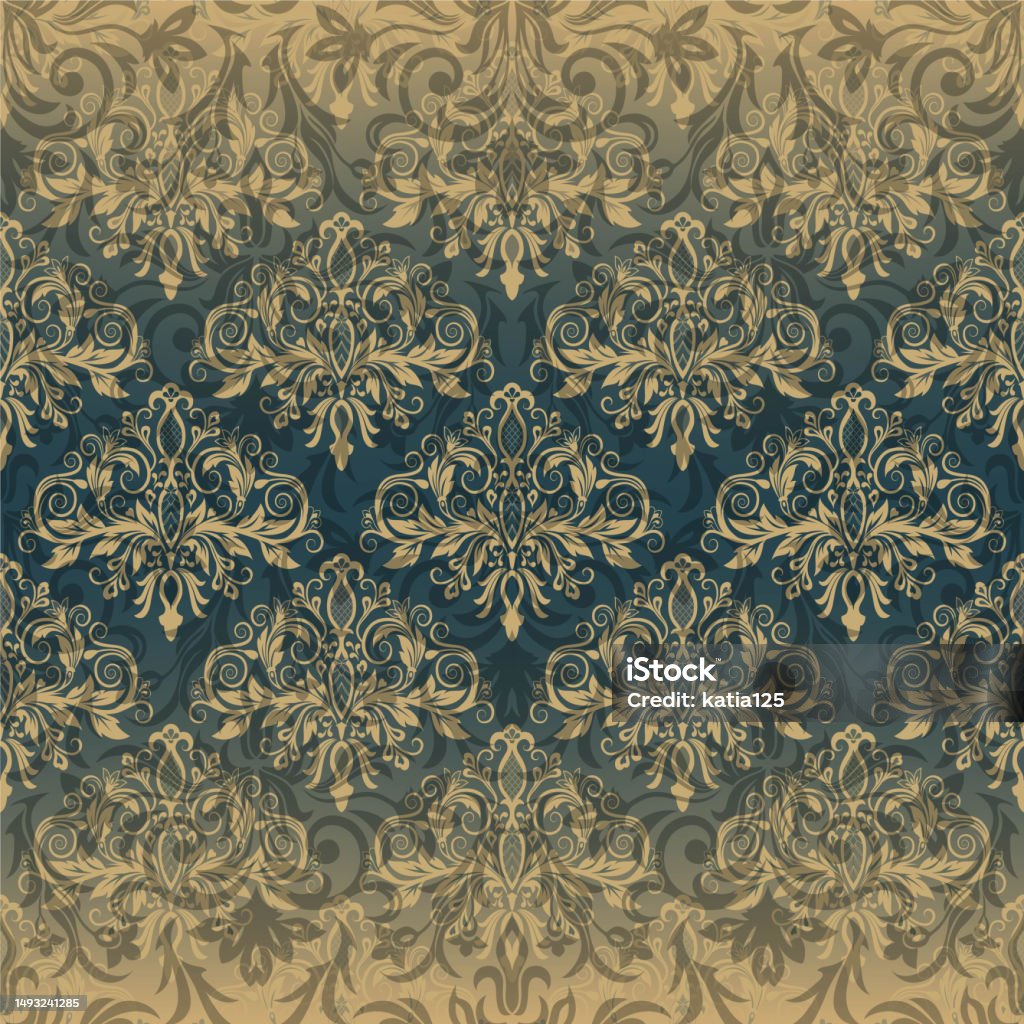 Vector Vintage Pattern In Victorian Style Stock Illustration - Download ...