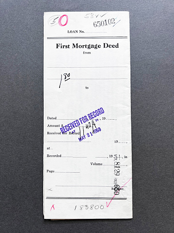 Mortgage document 1955