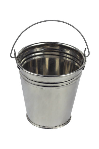istock Bucket, metal bucket isolated from background 1493253817