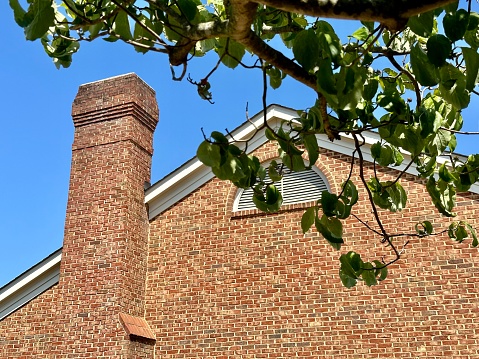 Colonial Exterior and Chimney