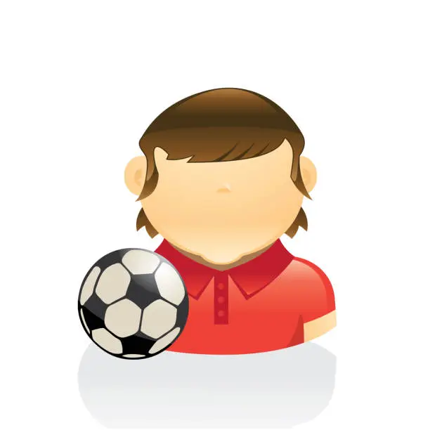 Vector illustration of Football Player