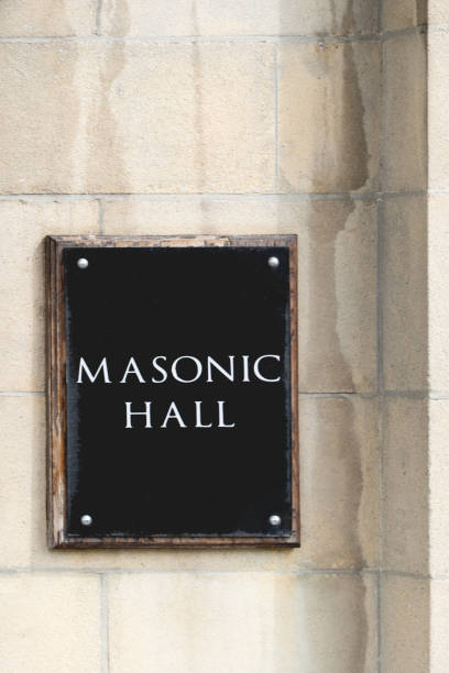 istock Masonic Hall doorway and sign 1493267866