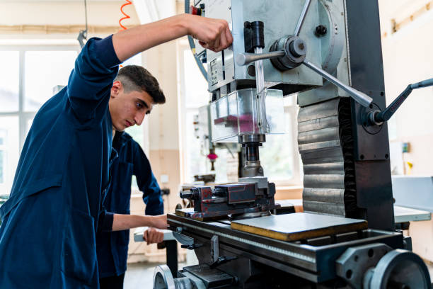 istock Group of young people in technical vocational training 1493268587