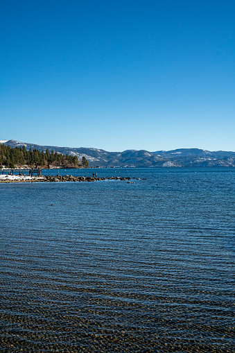 The north shore of Lake Tahoe