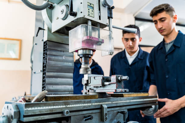 istock Group of young people in technical vocational training 1493269304