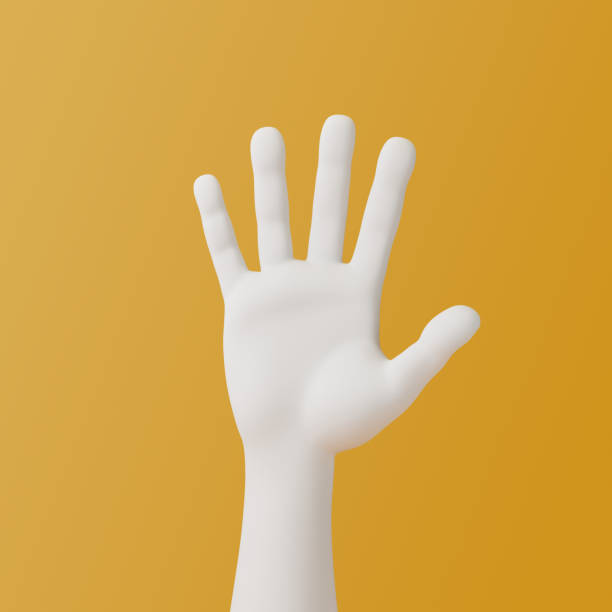 istock artoon hand on yellow background 1493271493