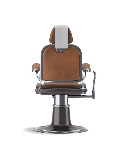 istock leather barber chair with chrome inserts back view 3d render on white 1493273727