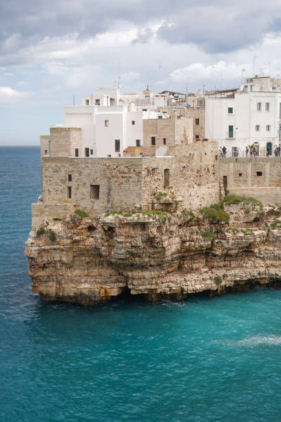 istock Polignano a Mare- beautiful town hanging on the cliffs, Italy 1493276915