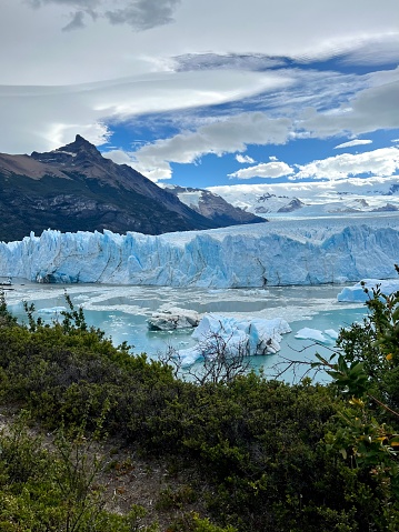 Glacier at Parque Glaciares in El Calafate, Argentina