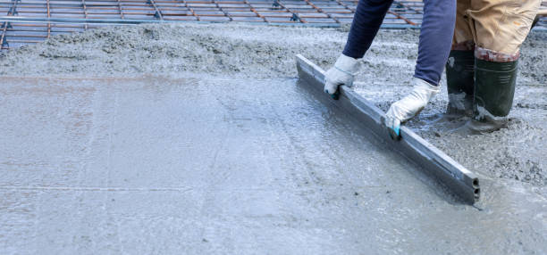 istock The concept of concrete leveling. 1493283594