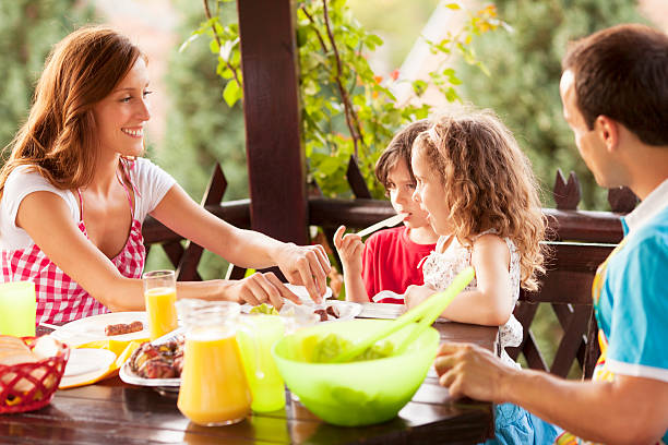 istock Family Eating Outdoors. 149328472
