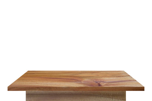istock Empty wooden plank table top on vintage style 1493287483