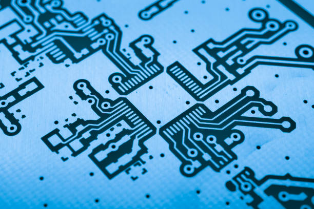 istock printed circuit. layout of tracks 1493288207
