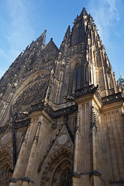St.Vitus church in Prague.Czech republic. Vertical position.