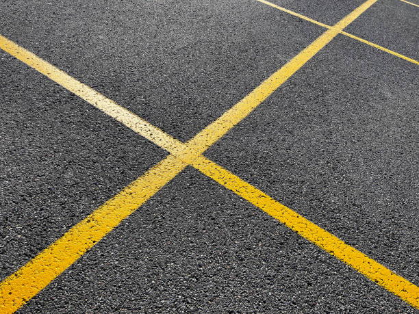 istock Parking Lot with Yellow Lines 1493294812