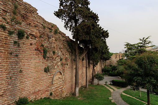 Durres fort stone wall