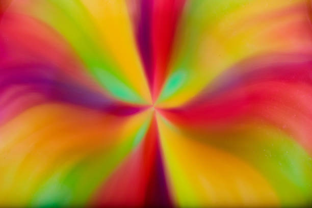 Image of Swirling vibrant psychedelic hippie abstract background asset art swirling sun flower rays