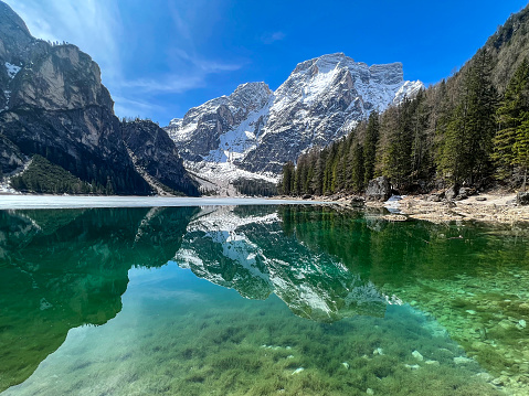 Lake di Braies, Pragser Wildsee is one of the most beautiful lakes in Italy
