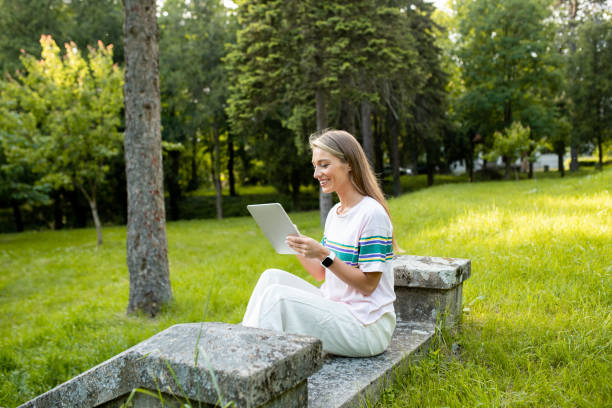 istock Young woman is enjoying her vacation in nature. 1493316433